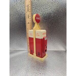 1993 Coca~Cola Gas Pump Salt‎ & Pepper Shaker Set With Base